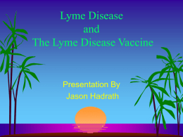 Lymes Disease Vavine - University of Wisconsin–Eau Claire