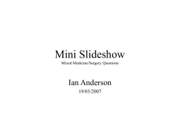 Mini Slideshow - www.medicworld.co.uk