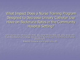 What impact does a nurse training program designed to