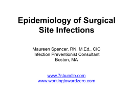 Epidemiology of Surgical Site Infections