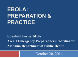Ebola: Preparation and Practice