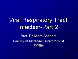 Viral Respiratory Tract Infection