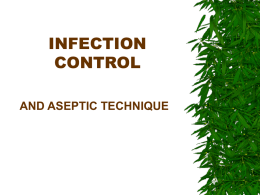 INFECTION CONTROL - Oregon Institute of Technology