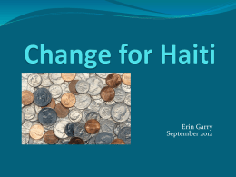 Change for Haiti