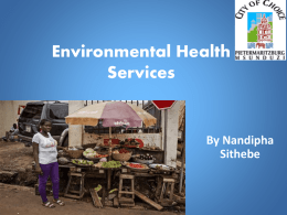 WHAT IS ENVIRONMENTAL HEALTH?