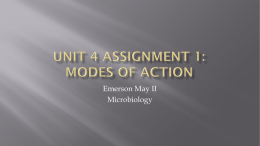 Unit 4 assignment 1: modes of action