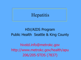 Hepatitis - King County