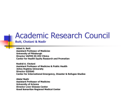 Academic Research Council