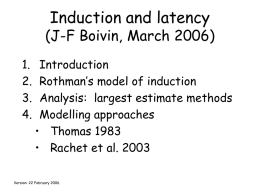 Induction and latency (J
