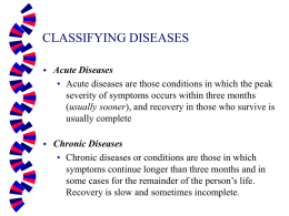 classifying diseases