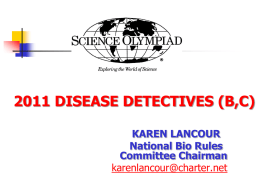 2011 Disease Detectives Power Point