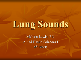 Abnormal Lung Sounds