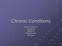 Chronic Conditions - Shepherd Webpages