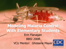 Modeling Malaria with Elementary Students