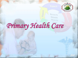 2- What is Primary Health care
