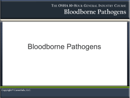 Bloodbourne Pathogens