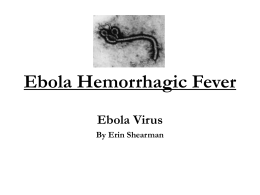 Ebola Disease - 10Science2-2010
