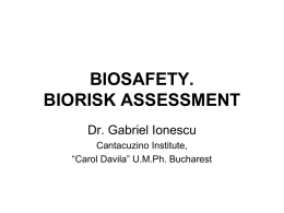 biosafety. risk assessment.