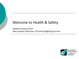 Health & Safety - Powerpoint January 2014