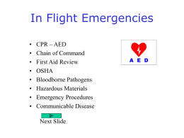 In Flight Emergencies - CPR at Your Location