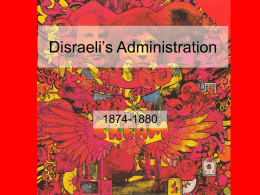 Disraeli`s Administration - bedstone