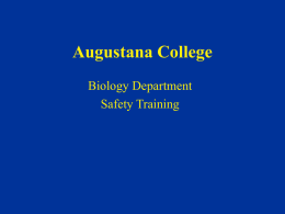 Blood Bourne Pathogens - Augustana University