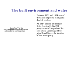 The built environment and water