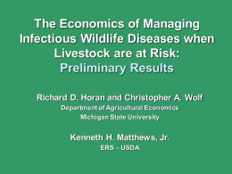 The Economics of Managing Wildlife Disease