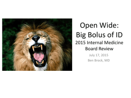 Internal Medicine Board Review: Infectious Diseases