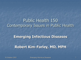 Epidemiology 231 - UCLA School of Public Health