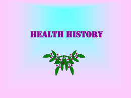 health history