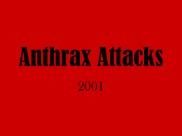 Anthrax Attacks - honorsushistory