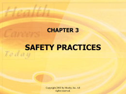 chapter 3 safety practices