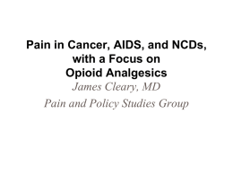 Title Goes Here - Pain & Policy Studies Group