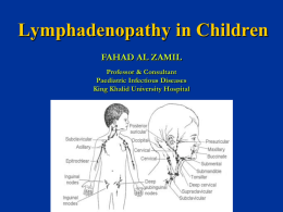 Lymphadenopathy in Children