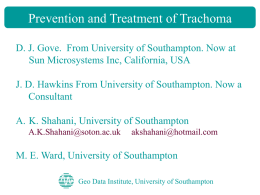 Prevention and Treatment of Trachoma