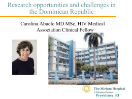 Research opportunities and challenges in the Dominican Republic