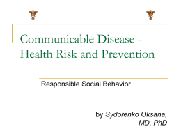 11 Communicable Disease -Health Risk and Prevention