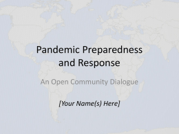 Pandemic Preparedness - The Center for Health Ethics