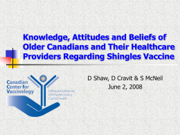 Presentation - Canadian Public Health Association