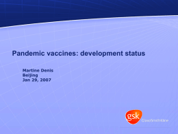 Pandemic Vaccines_Development Status by