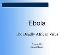 What is Ebola