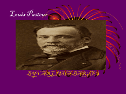 Louis Pasteur - CBarnesportfolio