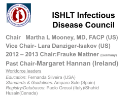 ISHLT Infectious Disease Council - The International Society for