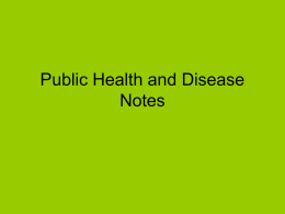 Disease/Public Health PPT