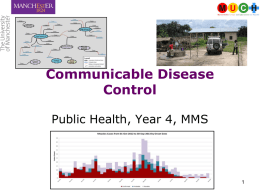 PA-IN-Yr4 PH Paeds - Intro to Communicable Disease Control