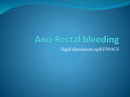 Rectal bleeding - FK UWKS 2012 C