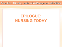 Essentials of Nursing Leadership & Management, 4th Edition