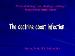 Doctrine about infection
