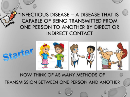 L11 Transmission of infectious diseases